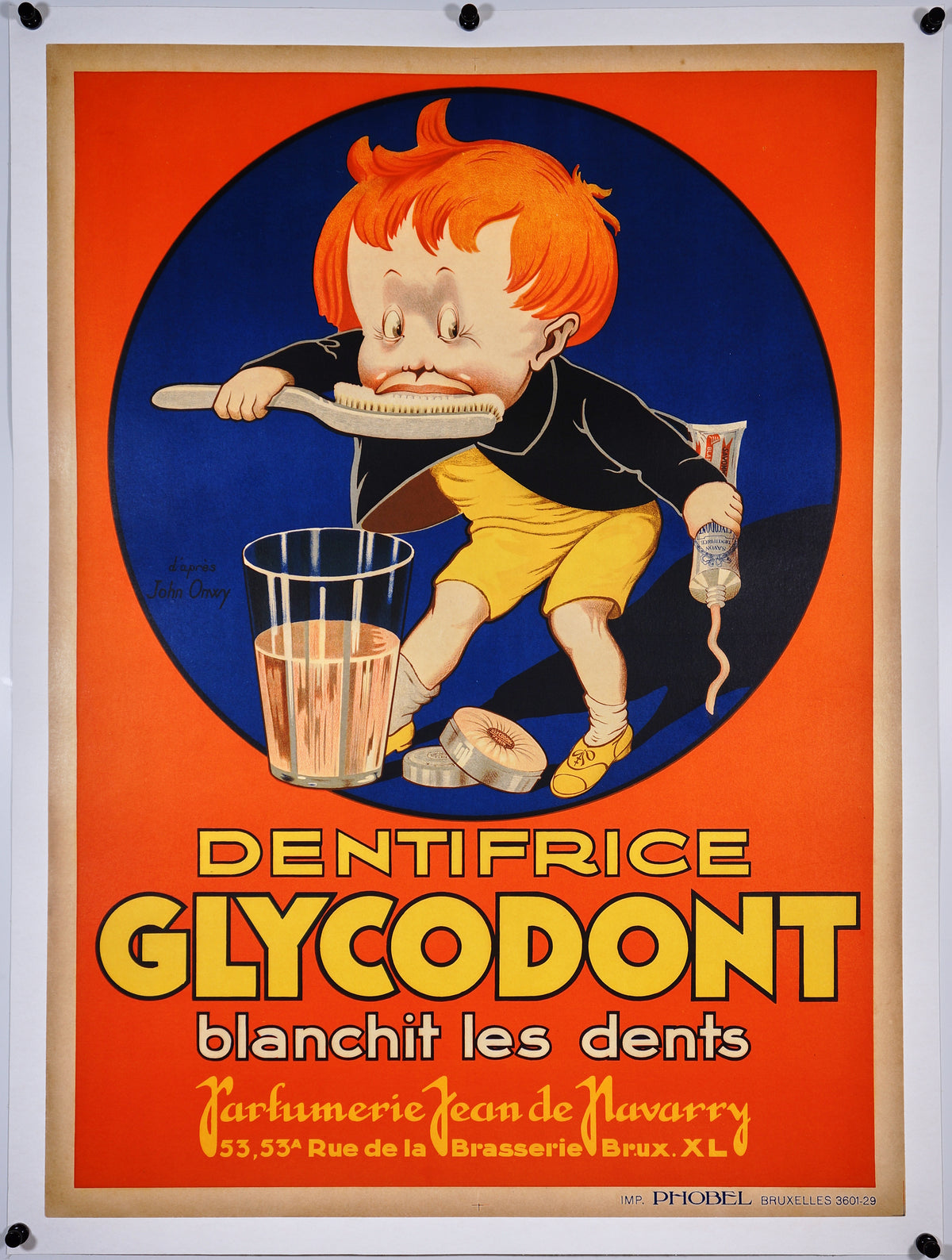 Glycodont Dentifrice - Authentic Vintage Poster