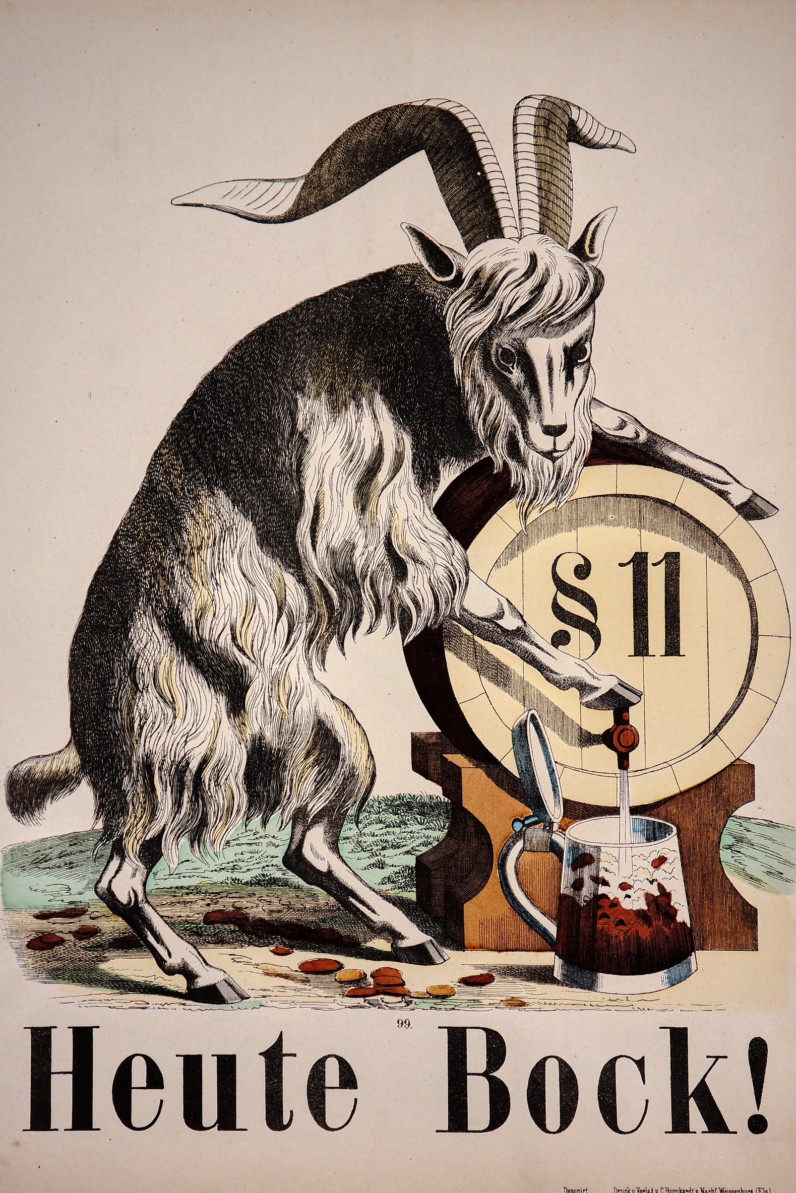 Wissembourg- Heute Bock No. 99 - Authentic Vintage Poster