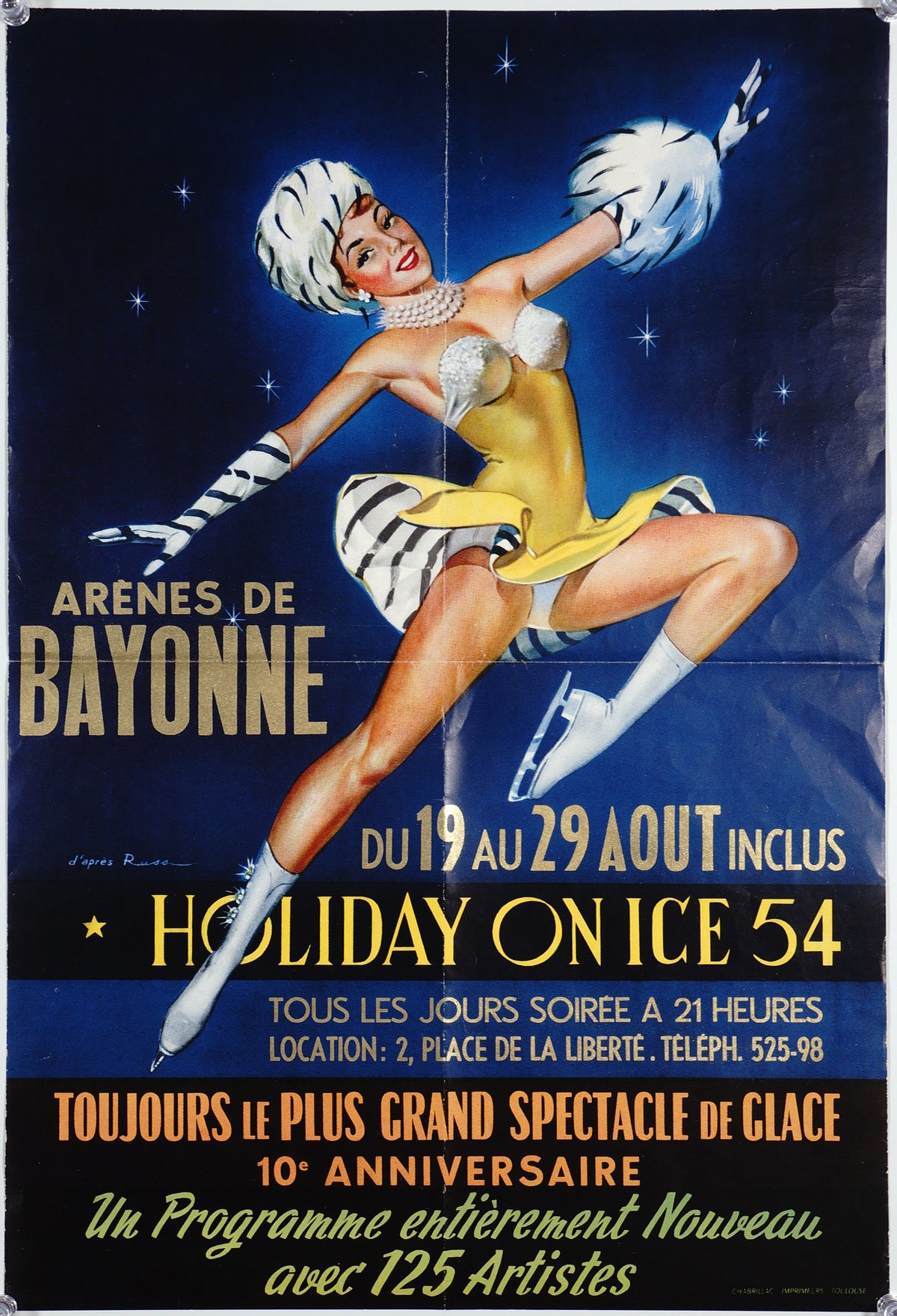 Holiday on Ice 54 - Authentic Vintage Poster