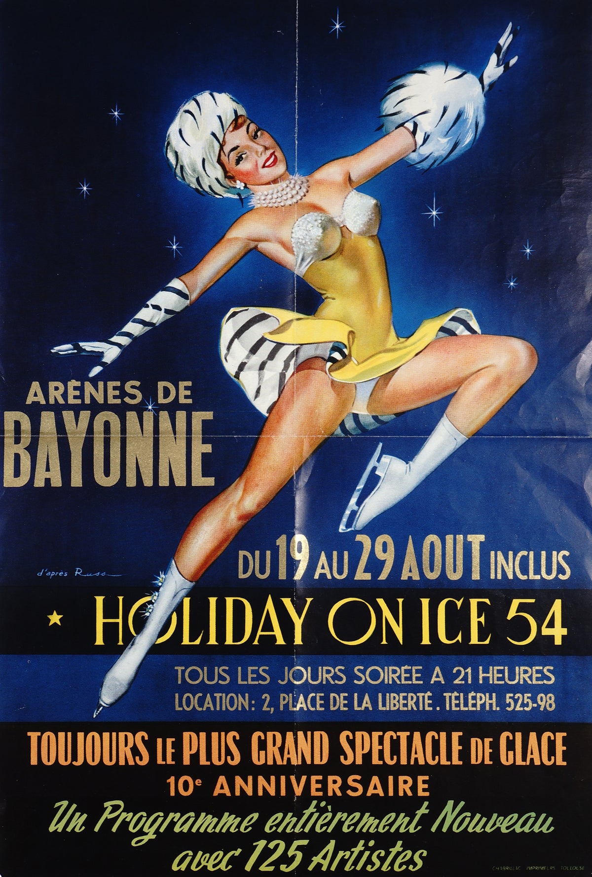 Holiday on Ice 54 - Authentic Vintage Poster