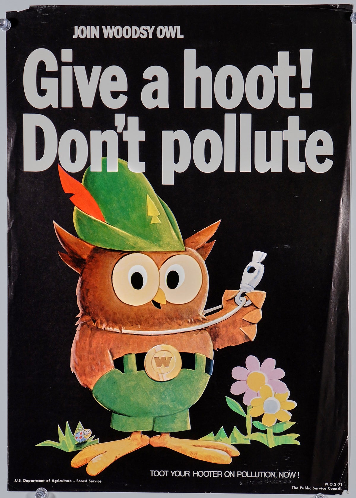 Woodsy Owl - Authentic Vintage Poster