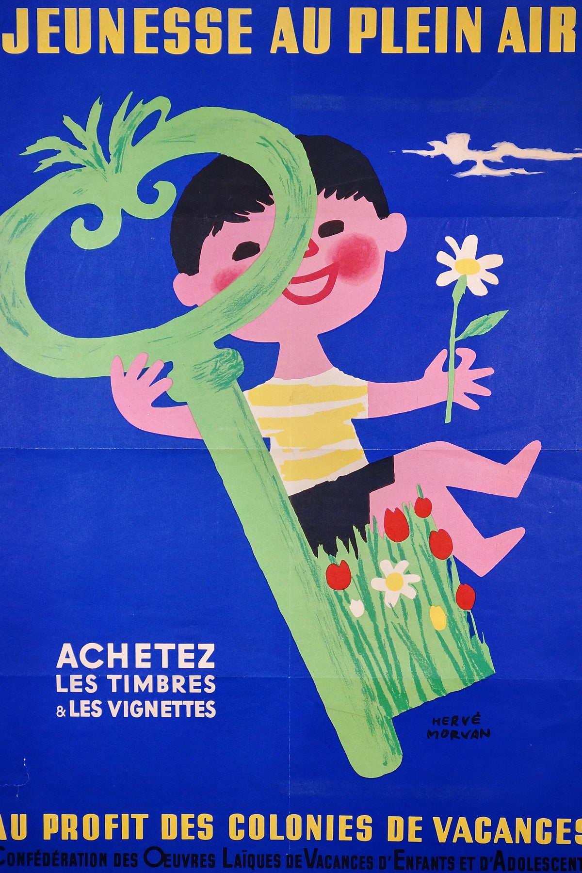Jeunesse au Plein Air by Hervé Morvan - Authentic Vintage Poster