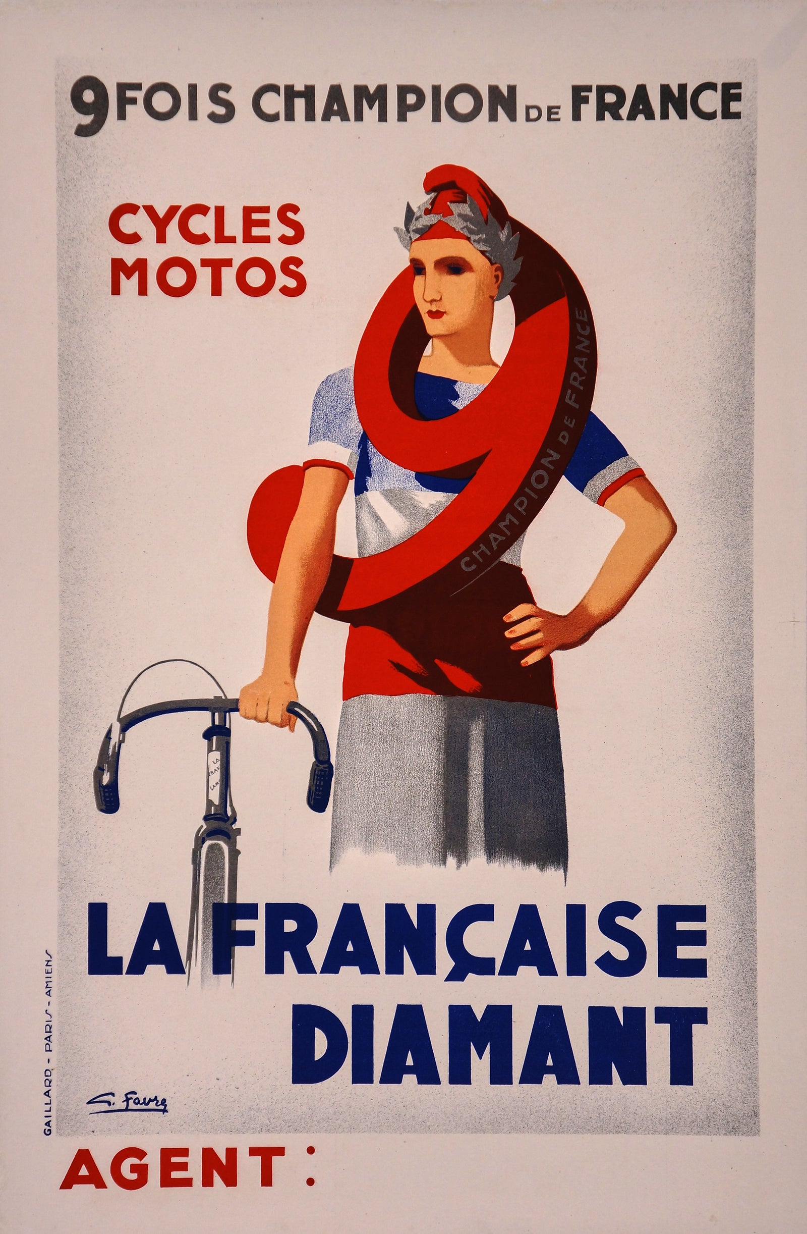 La Francaise Diamant - Authentic Vintage Poster