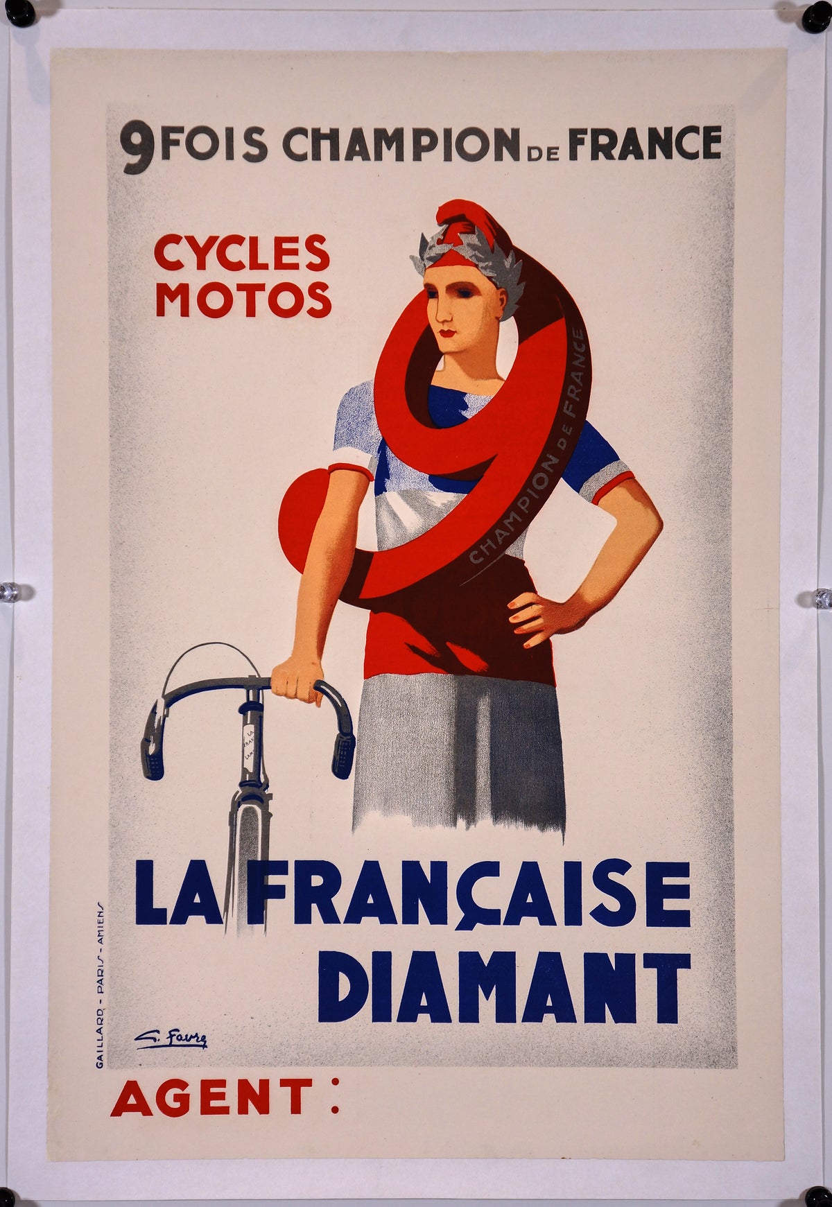 La Francaise Diamant - Authentic Vintage Poster