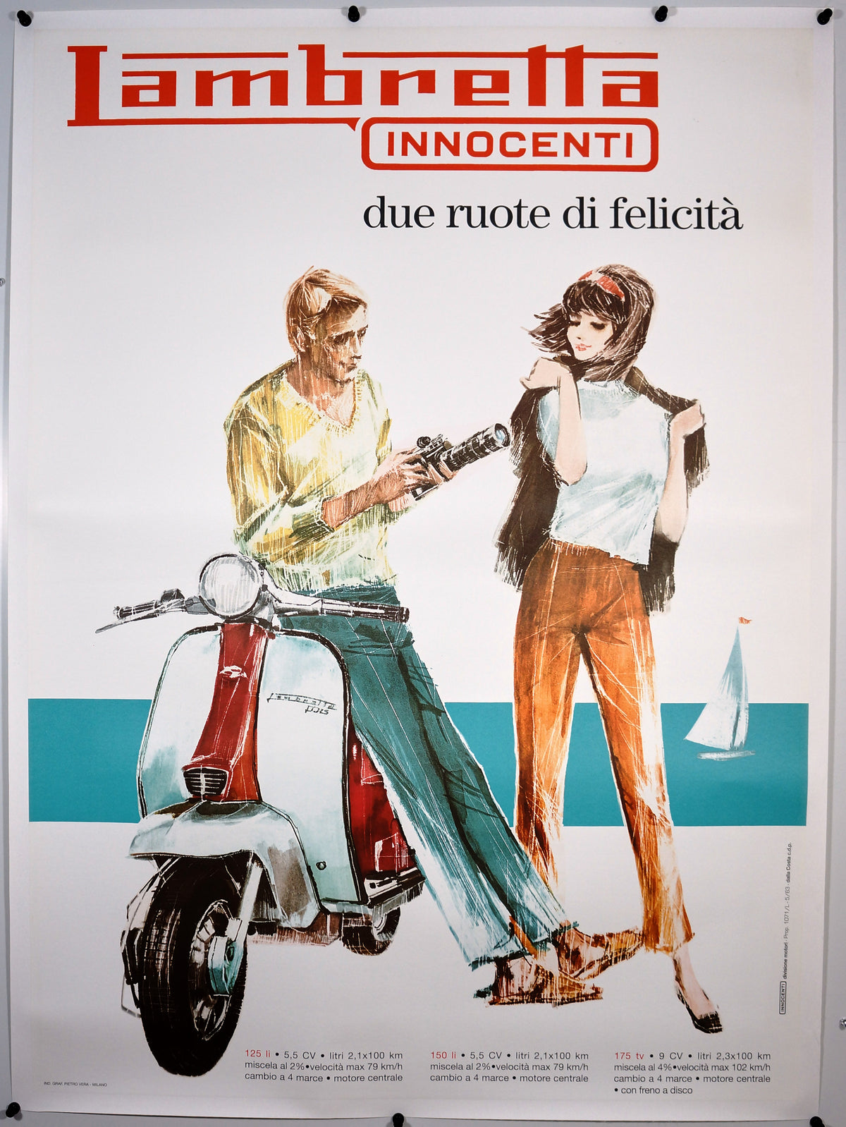 Lambretta - Authentic Vintage Poster