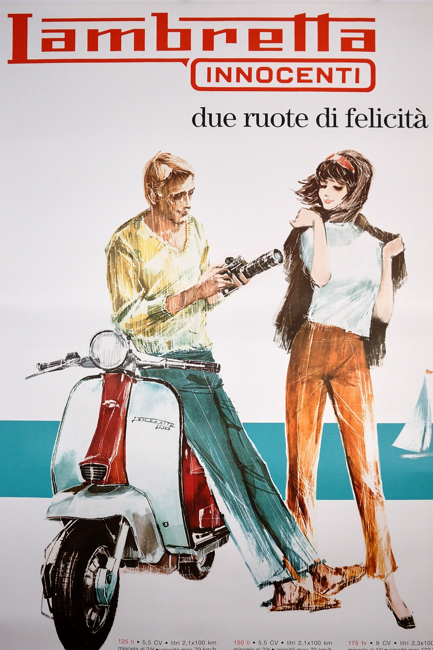 Lambretta - Authentic Vintage Poster