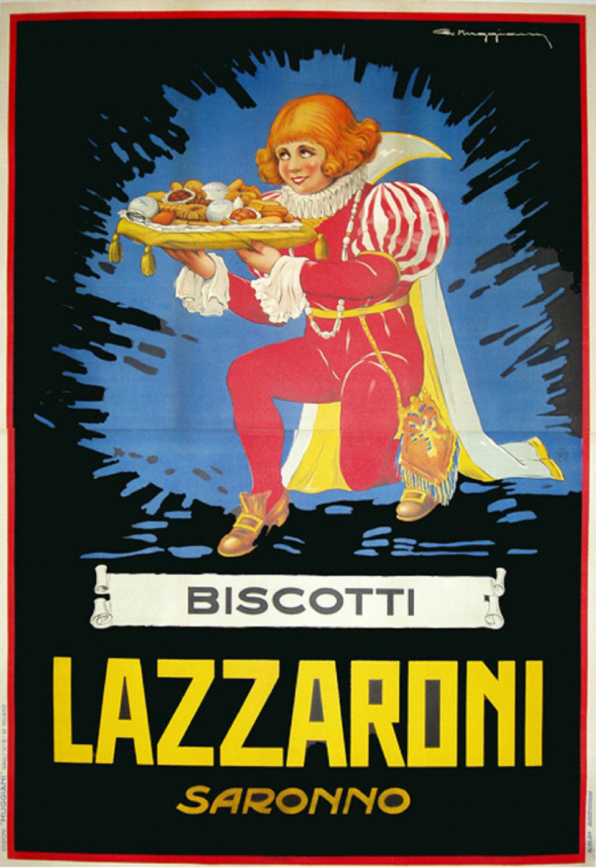 Biscotti Lazzaroni - Authentic Vintage Poster