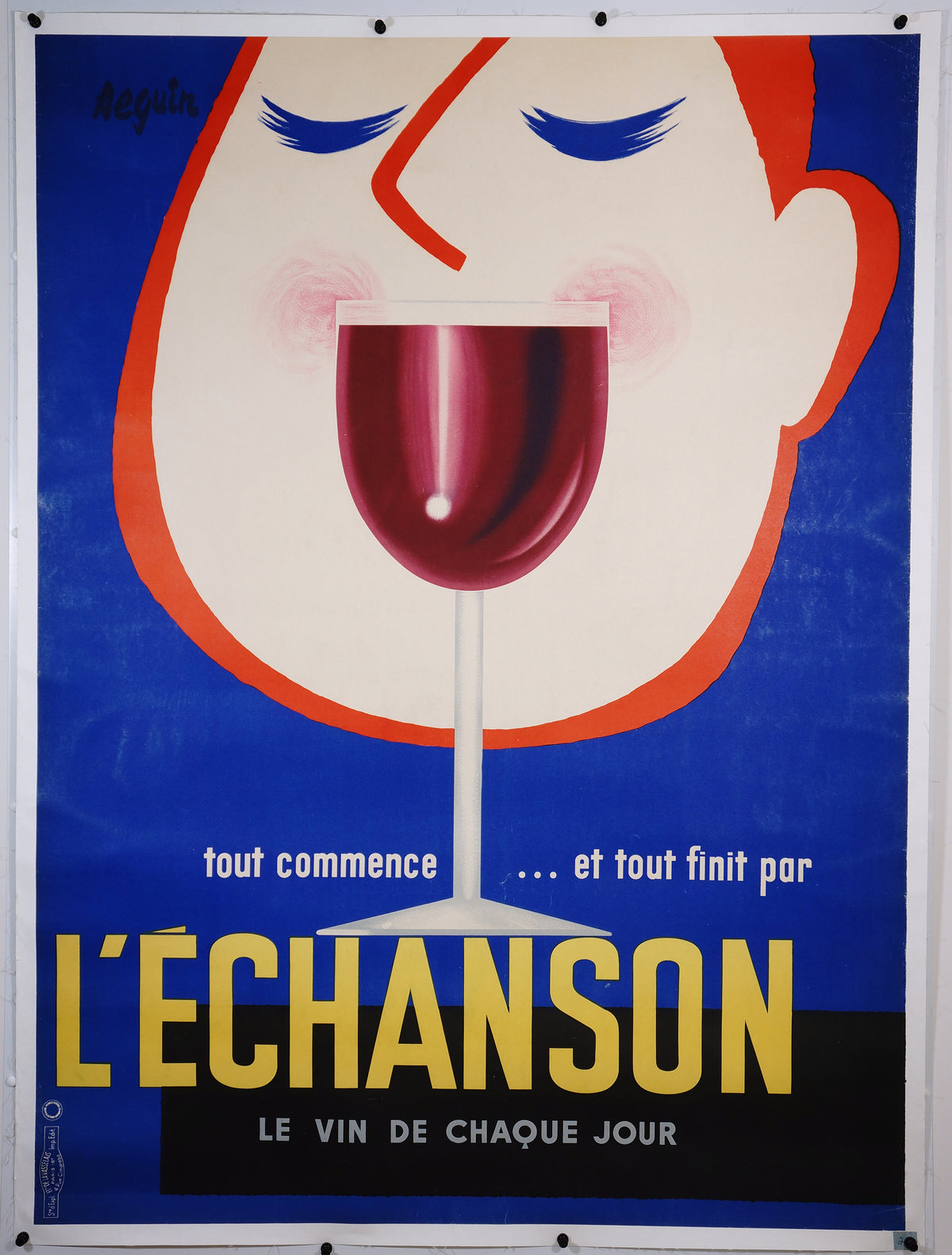 L&#39;Echanson by Seguin - Authentic Vintage Poster