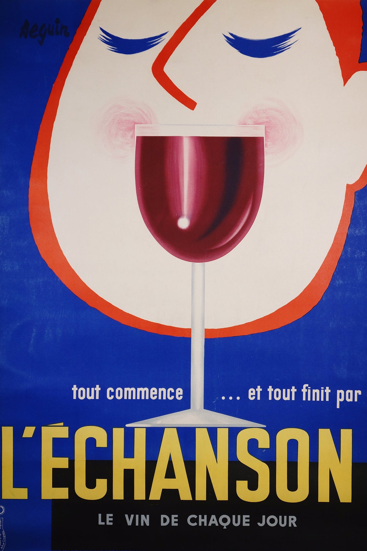 L&#39;Echanson by Seguin - Authentic Vintage Poster