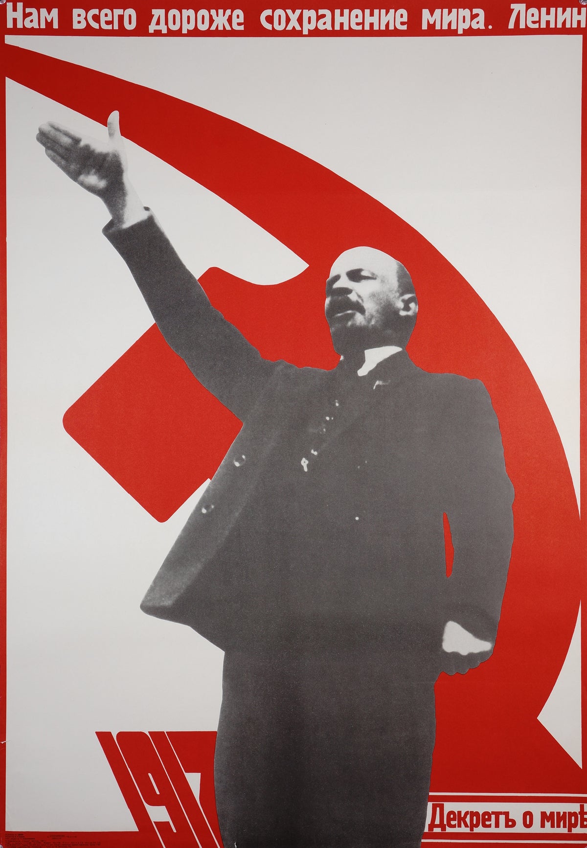 Lenin- Peace is most important - Authentic Vintage Poster