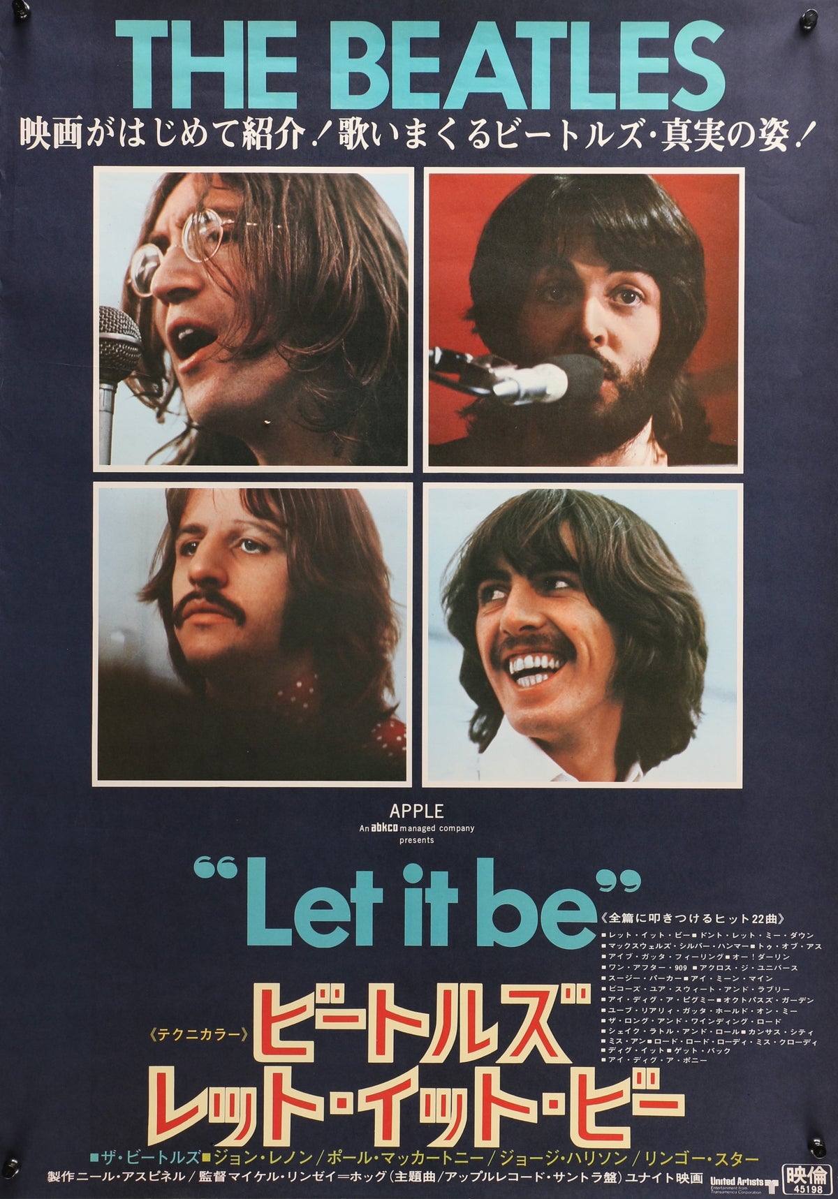 The Beatles- Let it Be - Authentic Vintage Poster