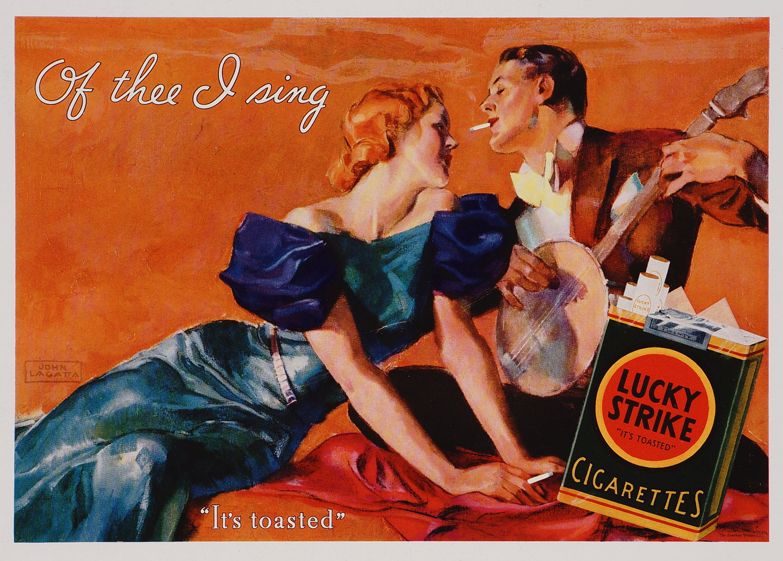Authentic Vintage Poster Lucky Strike Ad Proofs (5)