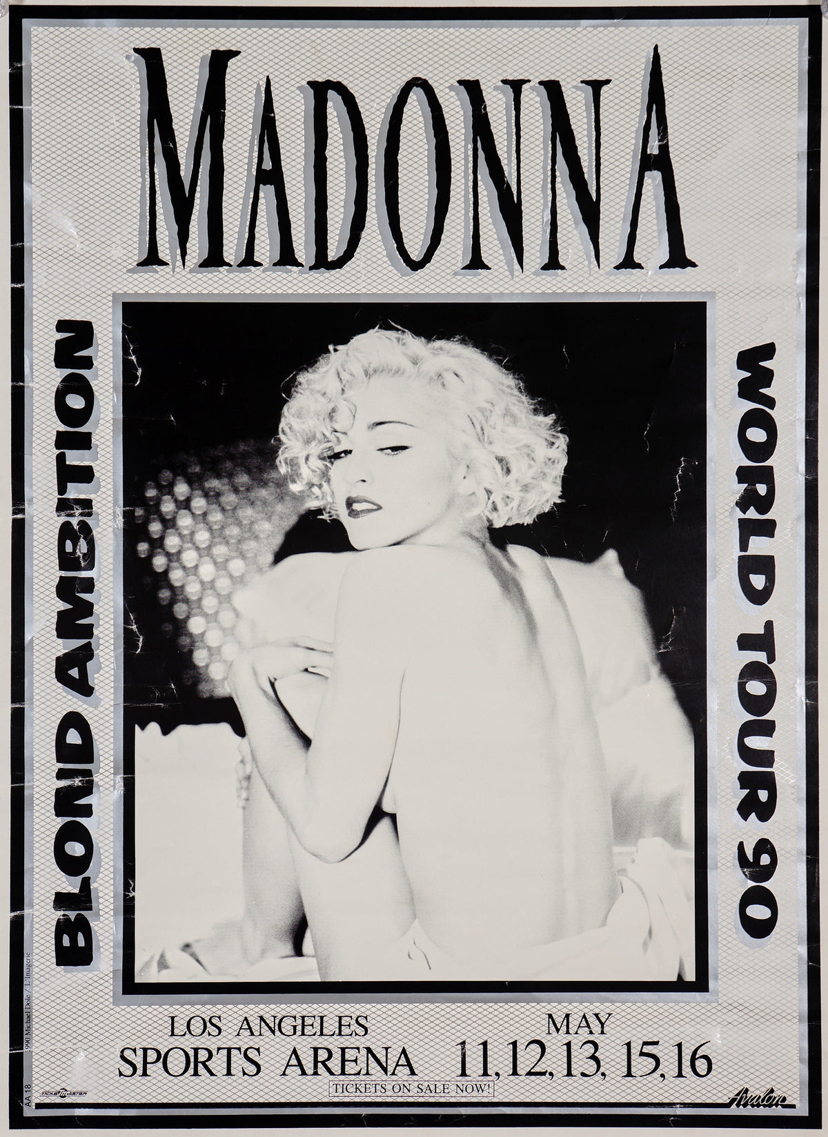 Madonna- Blond Ambition Tour - Authentic Vintage Poster