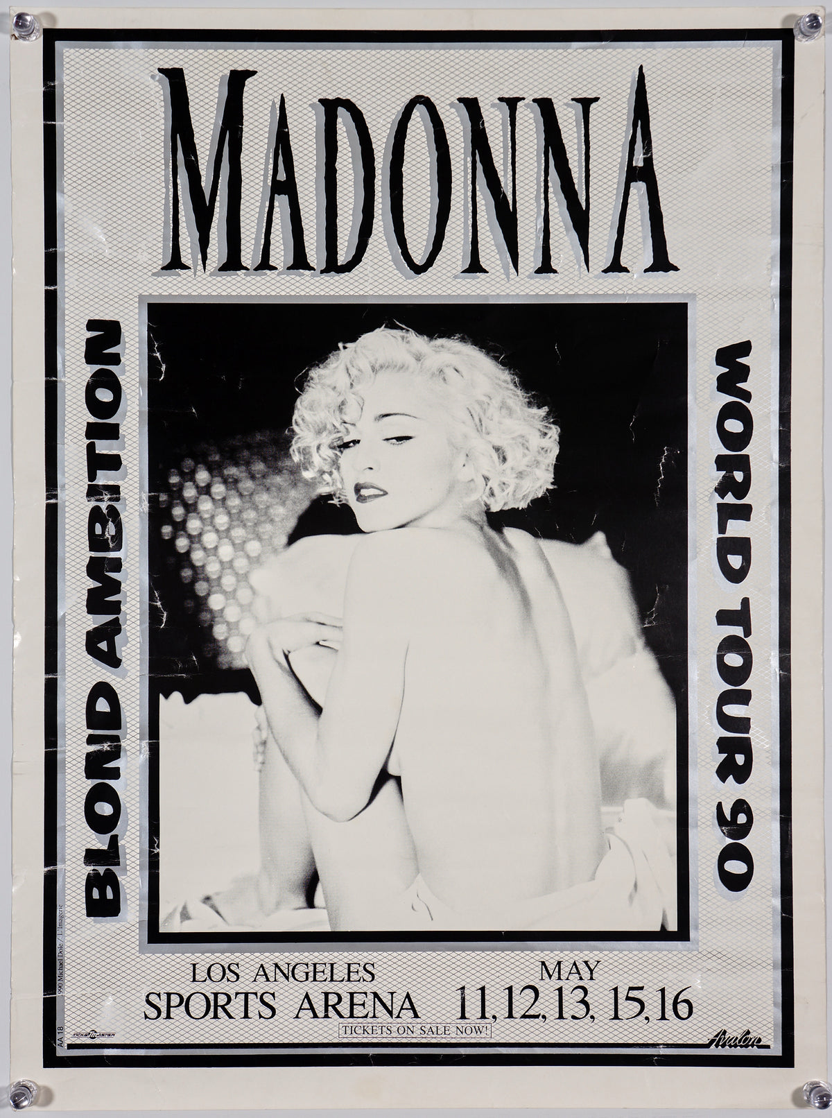 Madonna- Blond Ambition Tour - Authentic Vintage Poster