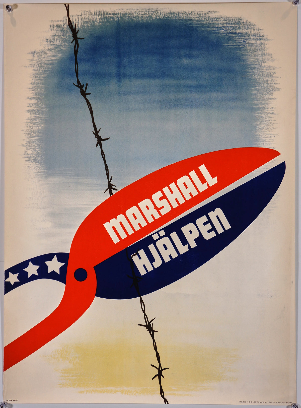 Marshall Hjalpen - Authentic Vintage Poster