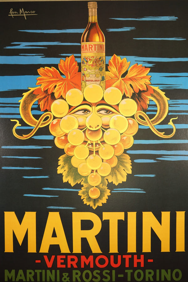 Martini Vermouth - Authentic Vintage Poster