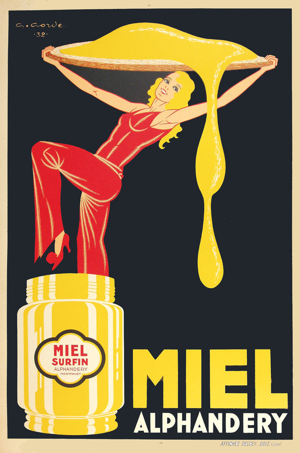Miel Alphandery - Authentic Vintage Poster