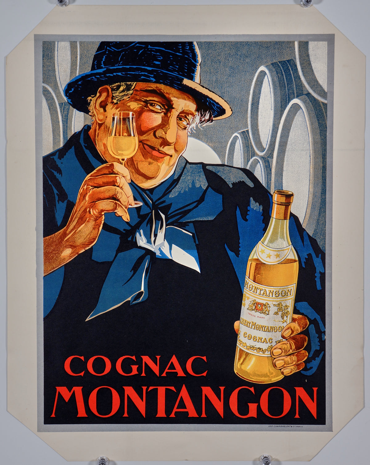 Cognac Montangon - Authentic Vintage Poster