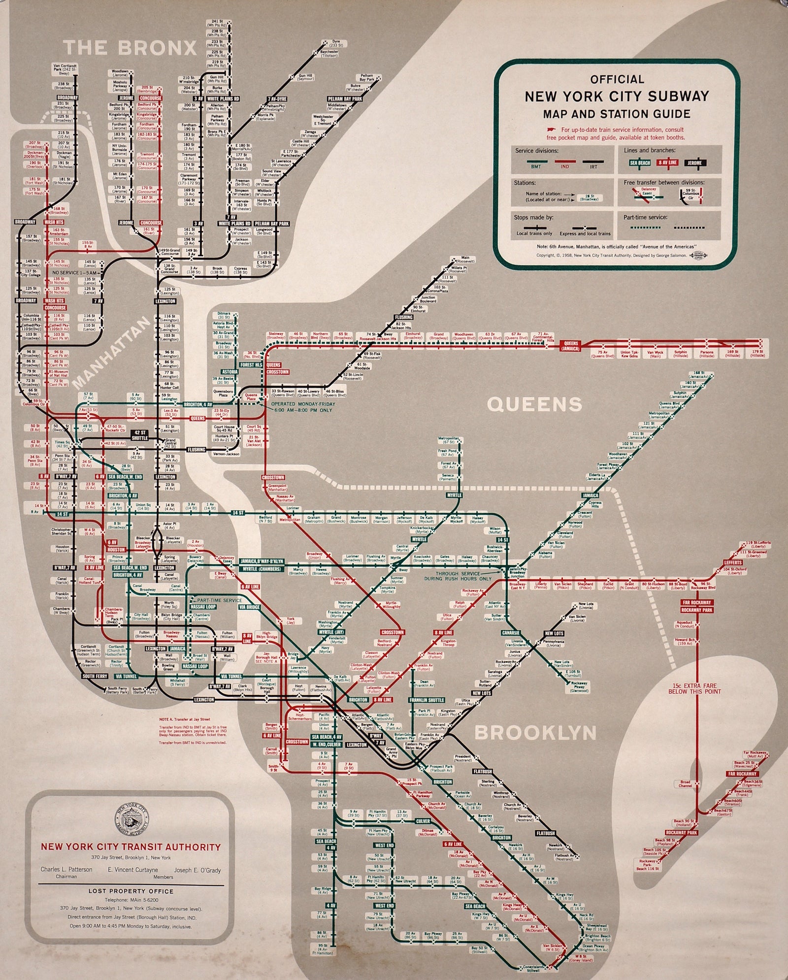 NYC Subway Map - Authentic Vintage Past Sale