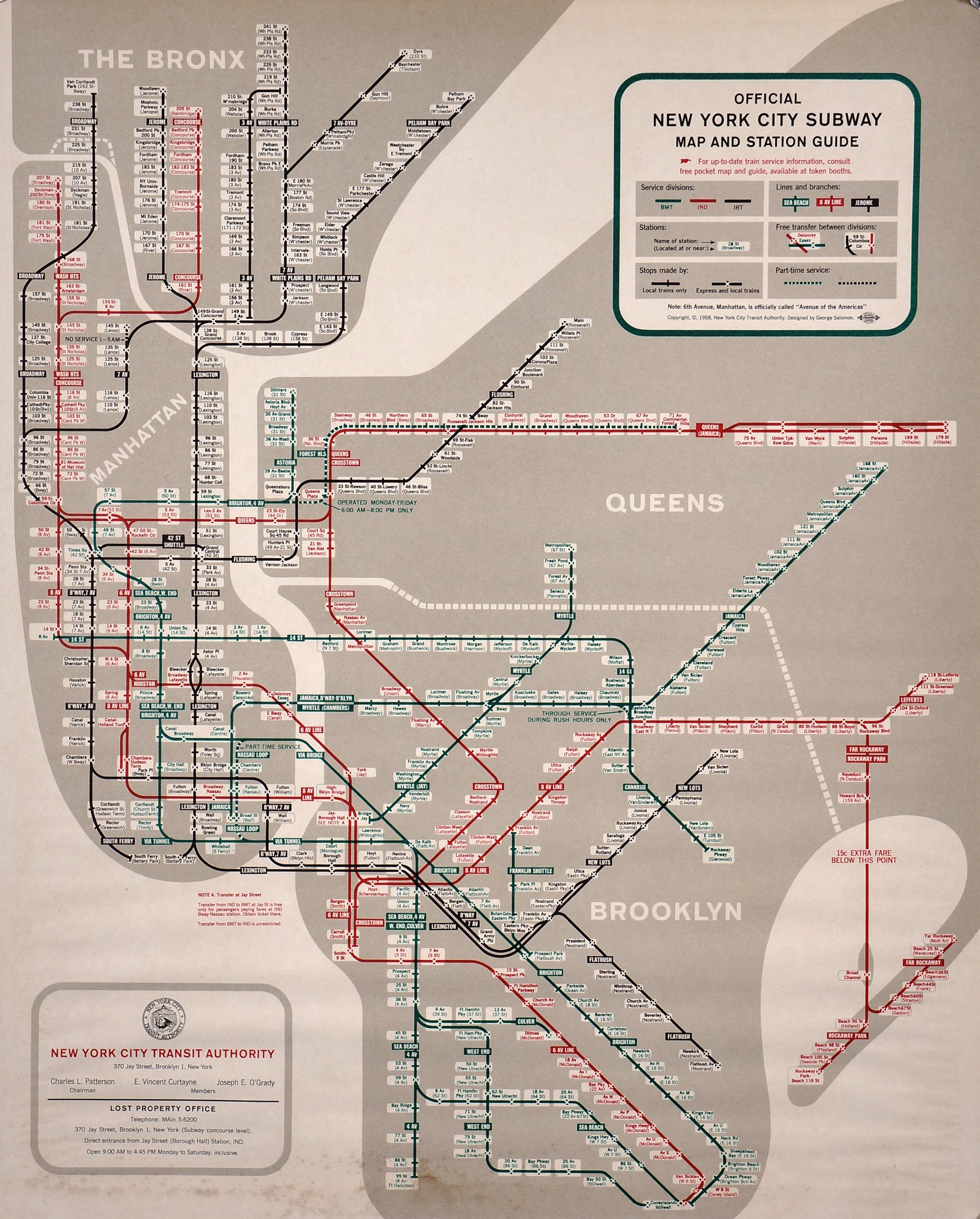 NYC Subway Map Poster New York City Official MTA 2023 2024 Edition