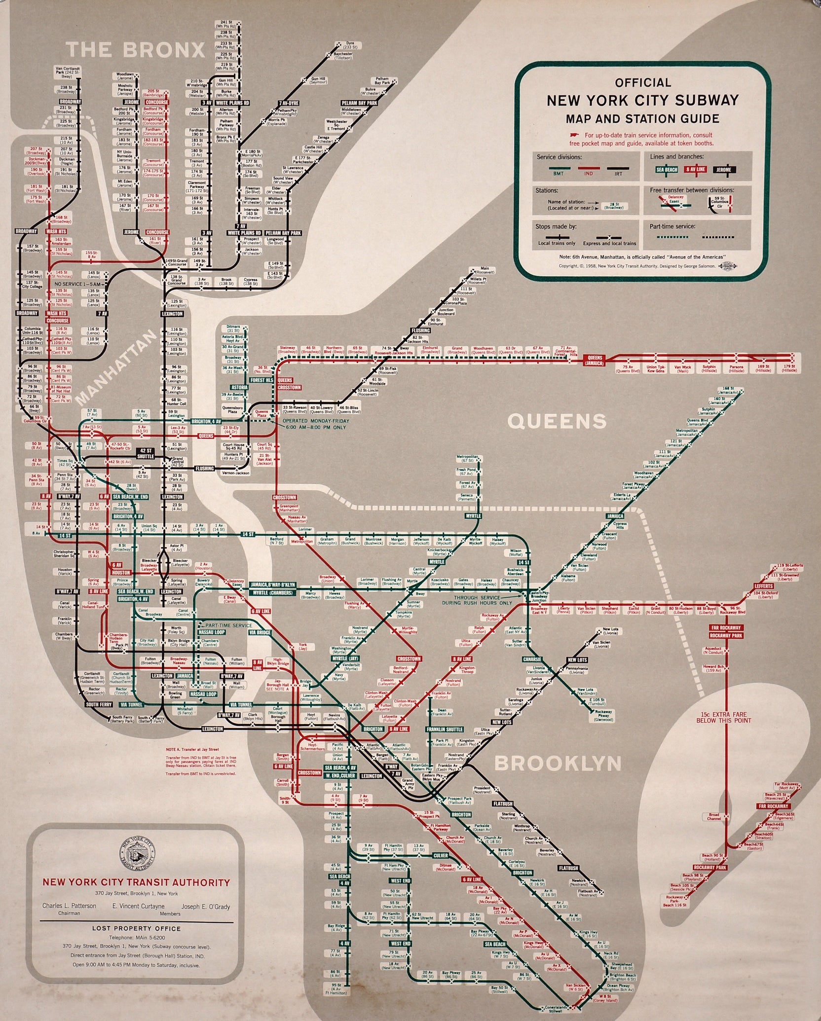 NYC Subway Map - Authentic Vintage Past Sale