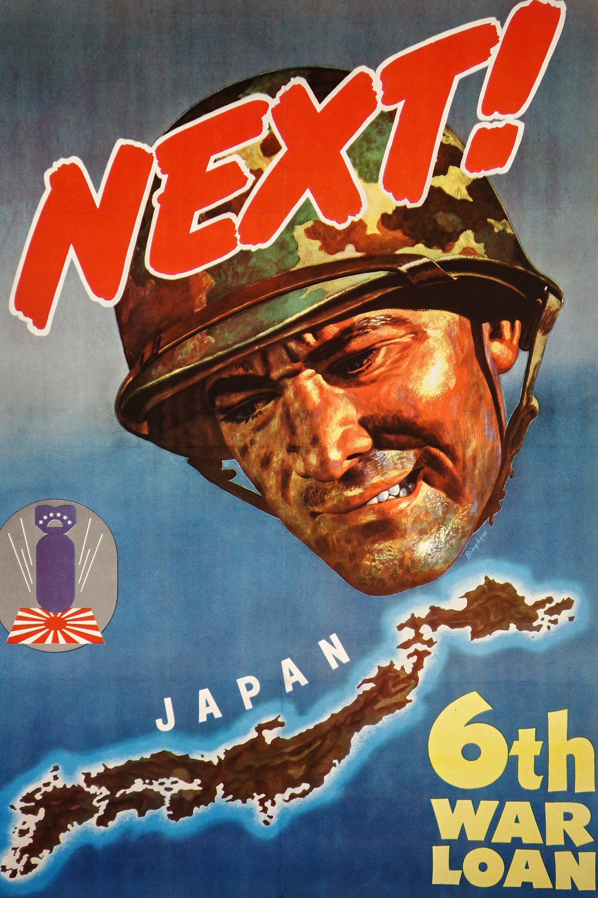 Next- 6th War Loan - Authentic Vintage Poster