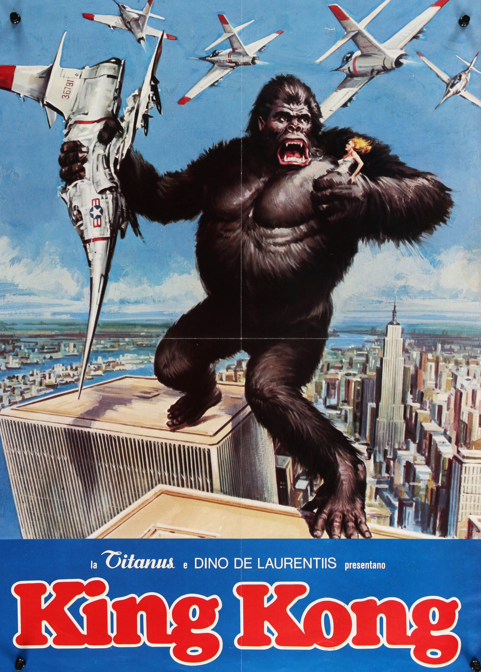 King Kong, Italian Release - Authentic Vintage Poster