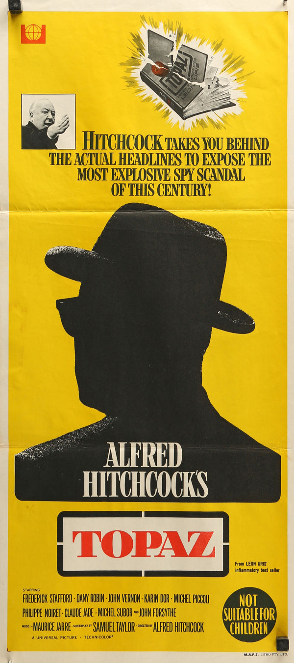 Topaz by Hitchcock - Authentic Vintage Poster