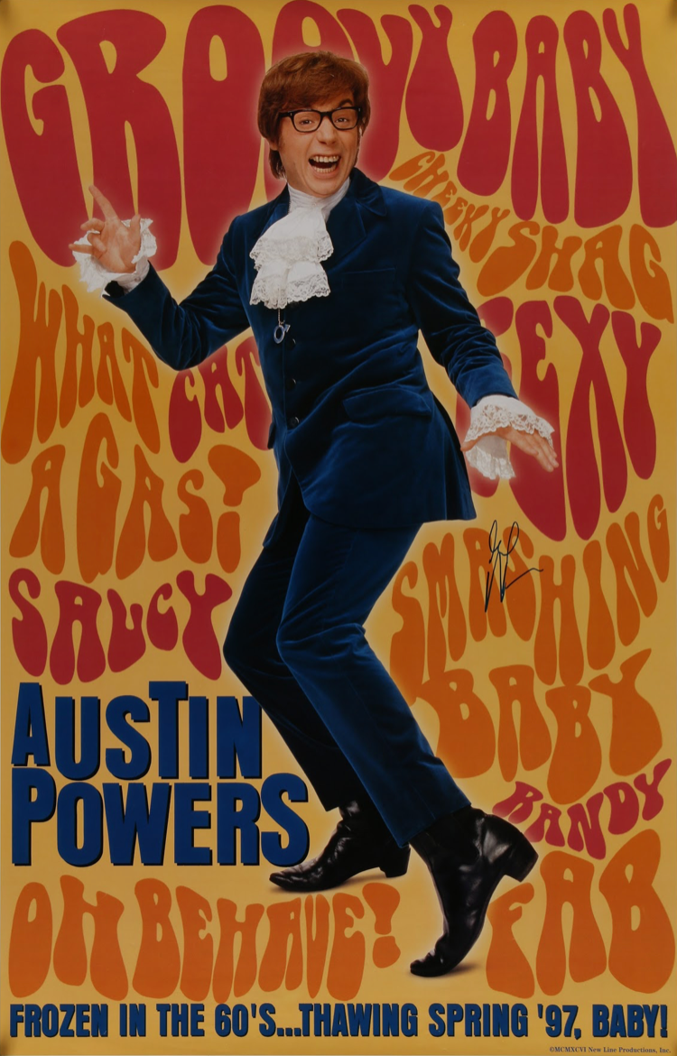 Austin Powers - Authentic Vintage Poster
