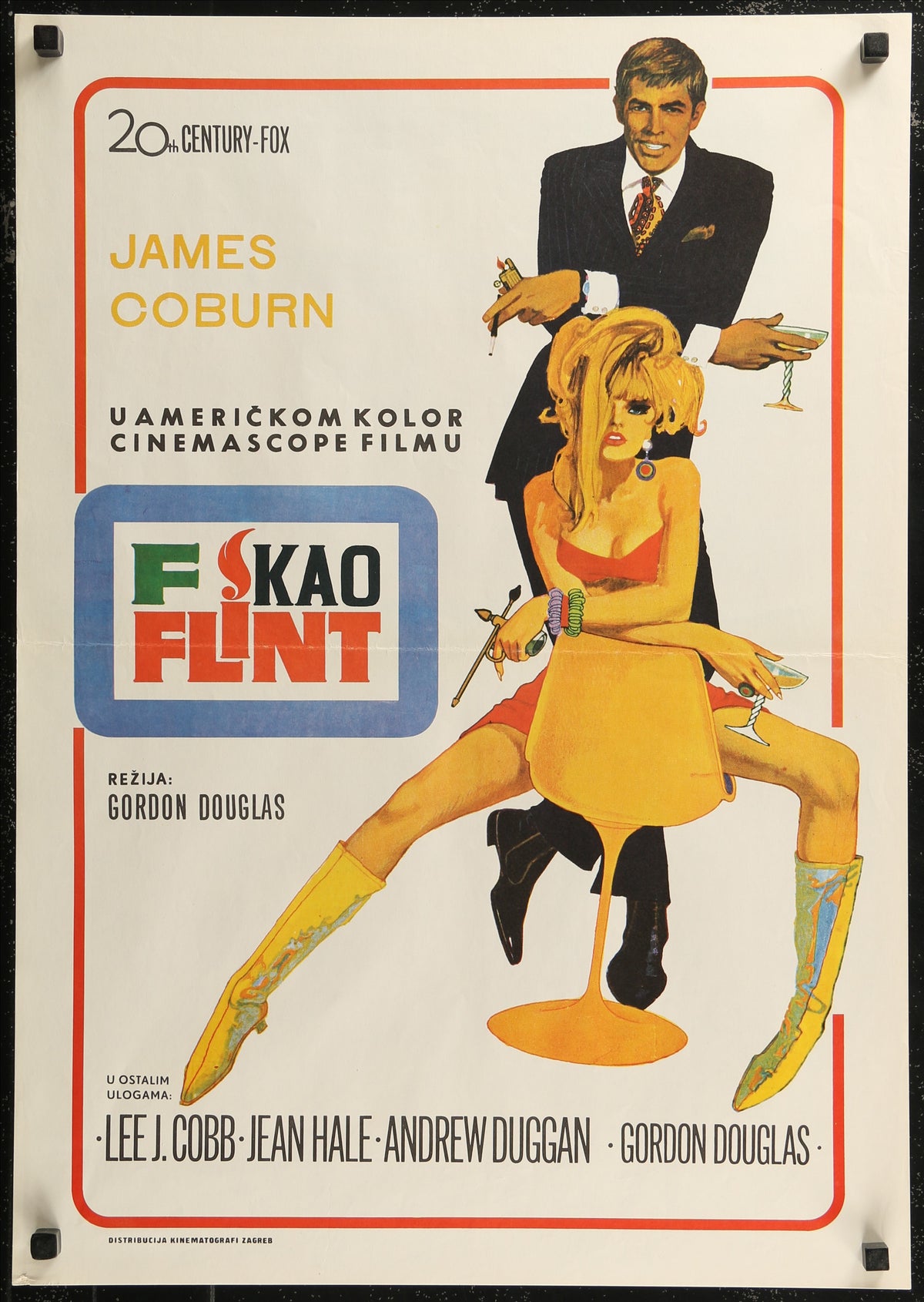 In Like Flint - Authentic Vintage Poster