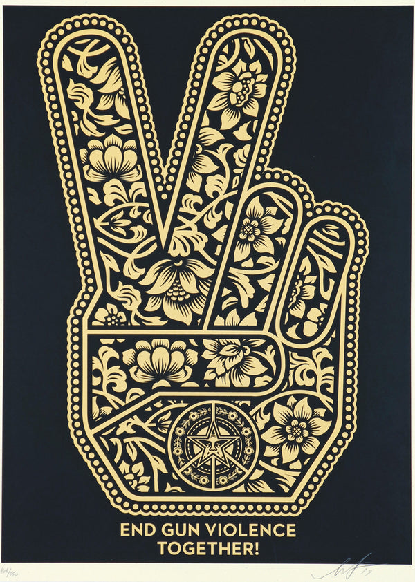 End Gun Violence- Shepard Fairey - Authentic Vintage Poster