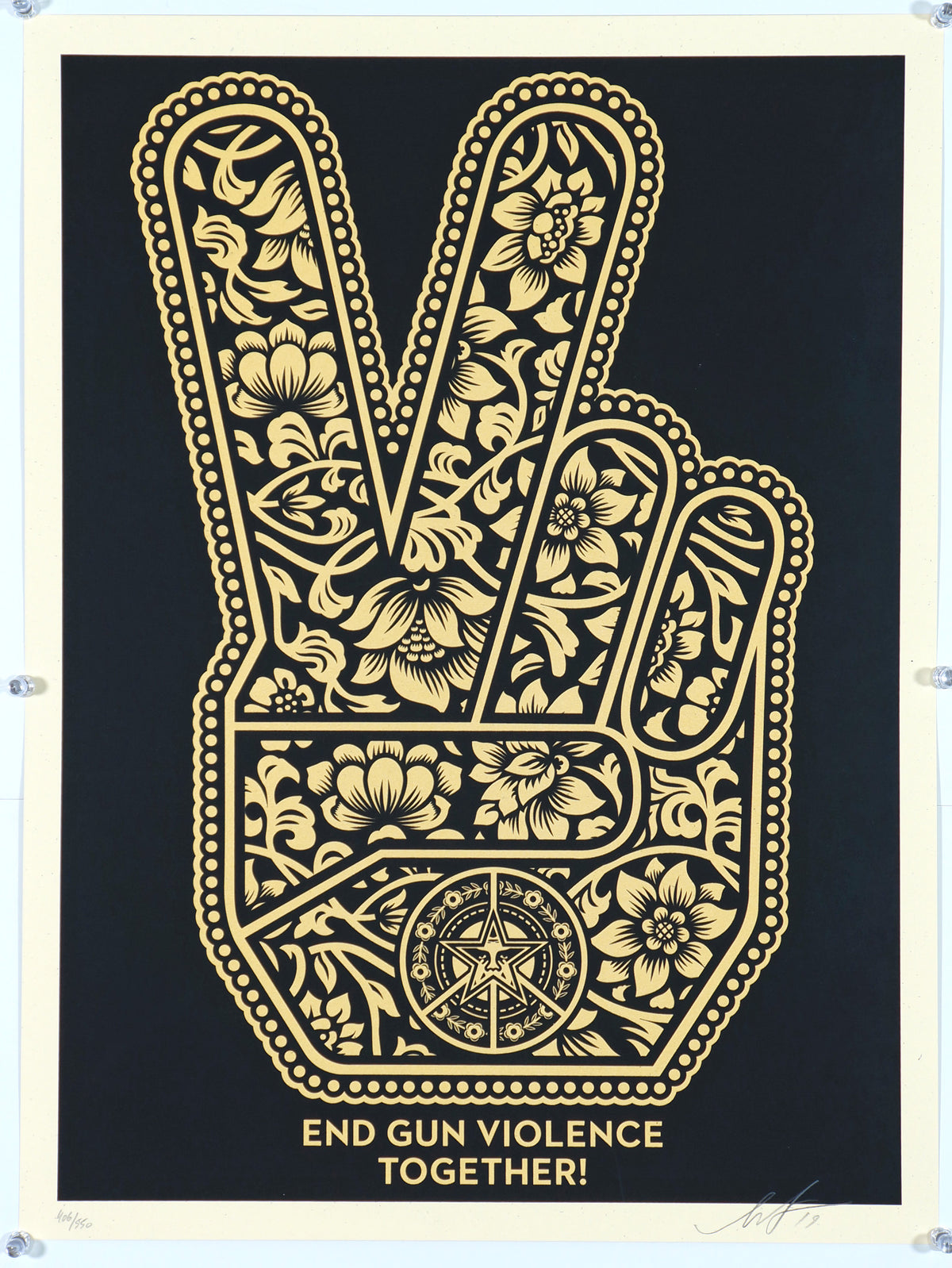 End Gun Violence- Shepard Fairey - Authentic Vintage Poster