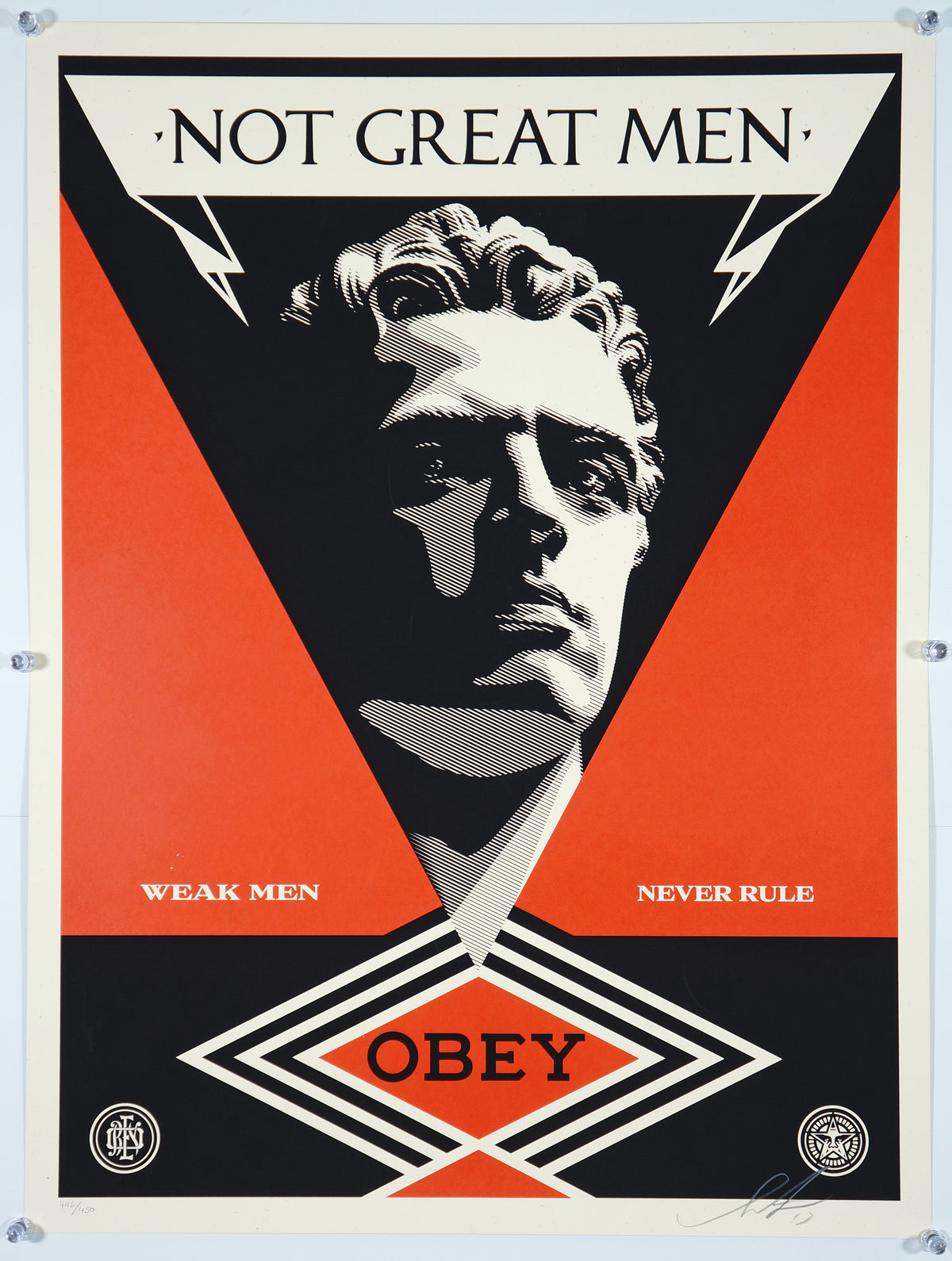 Not Great Men- Shepard Fairey - Authentic Vintage Poster