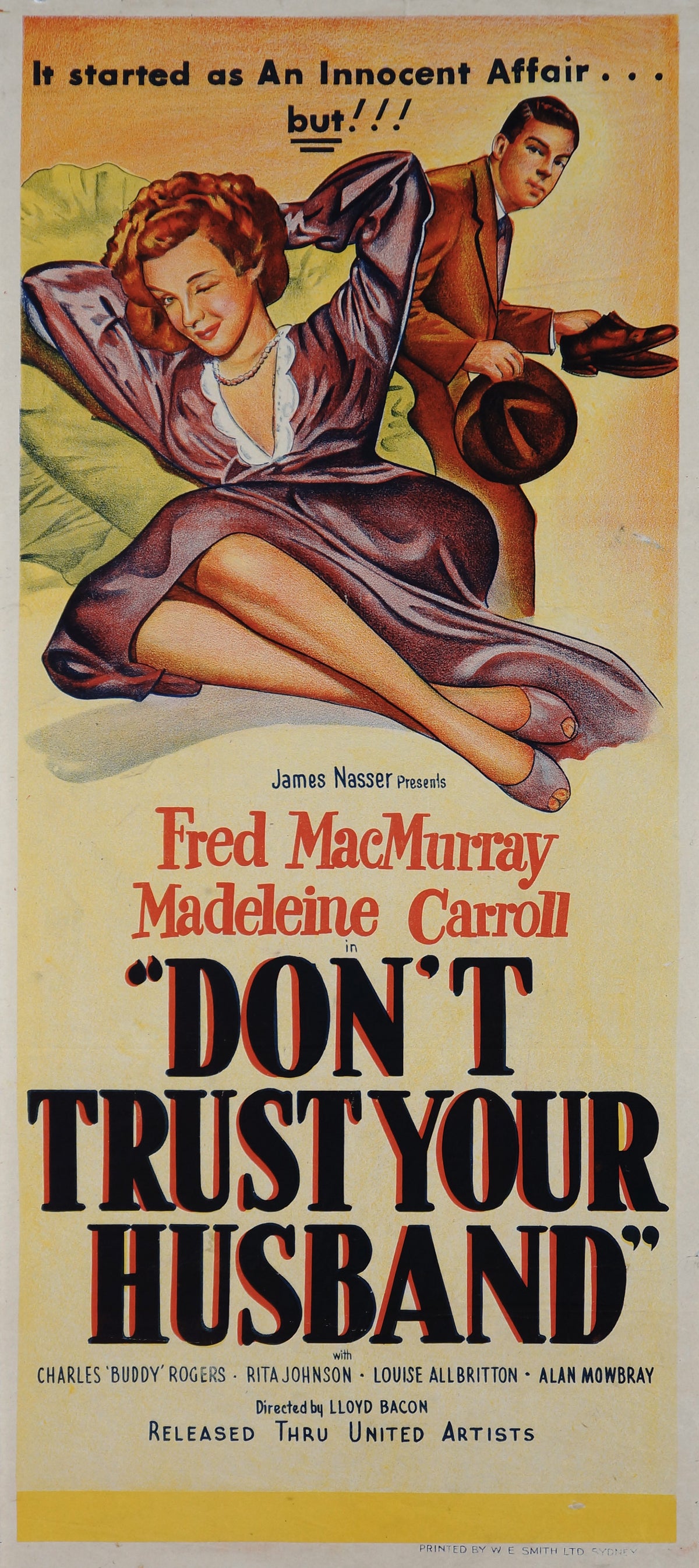 Don&#39;t Trust Your Husband - Authentic Vintage Poster