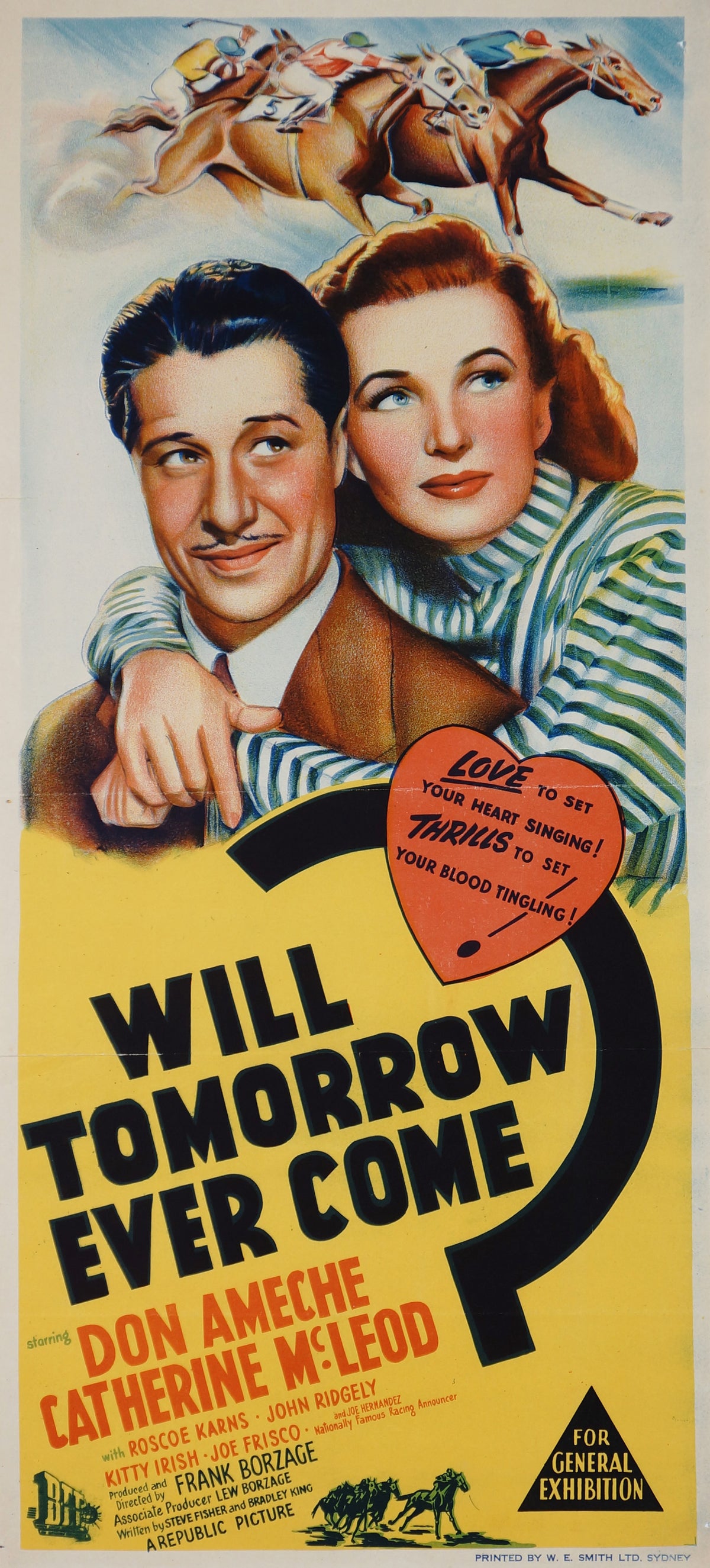 Will Tomorrow Ever Come - Authentic Vintage Poster