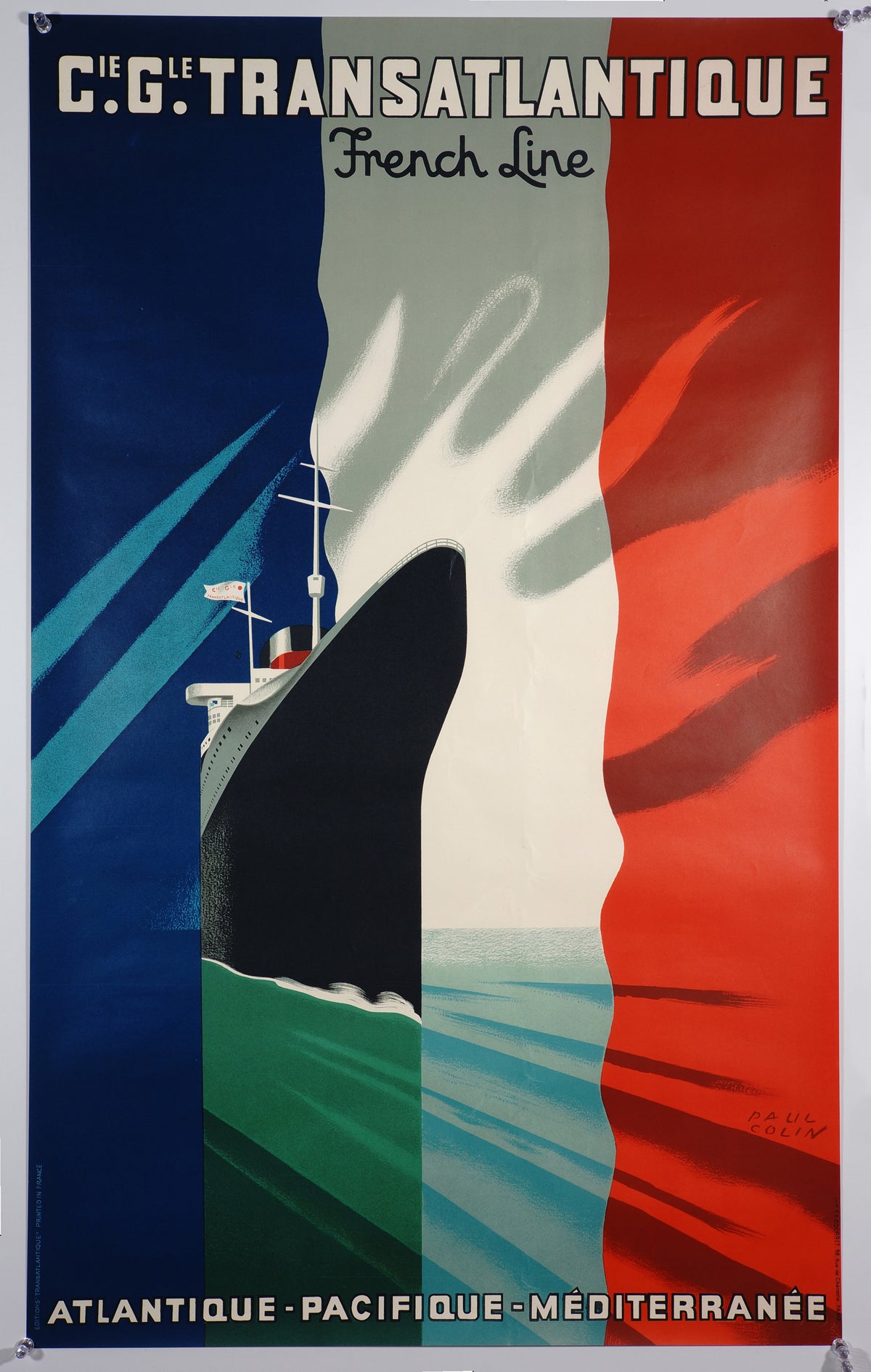 Cie. Gle. Transatlantique - Authentic Vintage Poster
