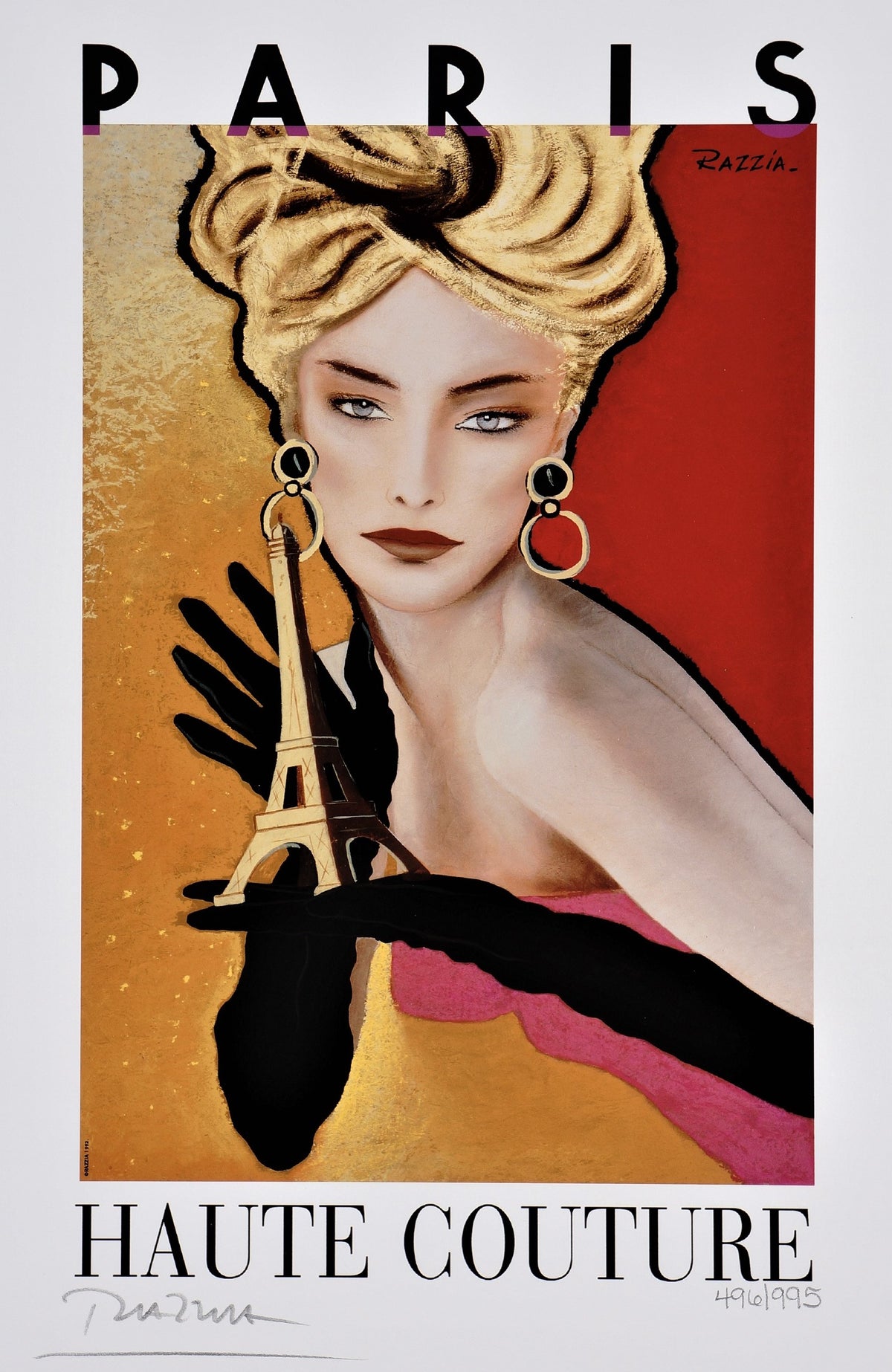 Razzia, Haute Couture - Authentic Vintage Poster