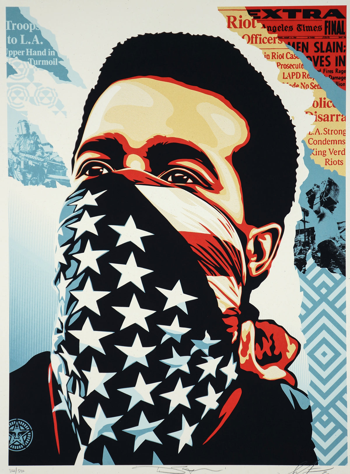 American Rage- Shepard Fairey - Authentic Vintage Poster