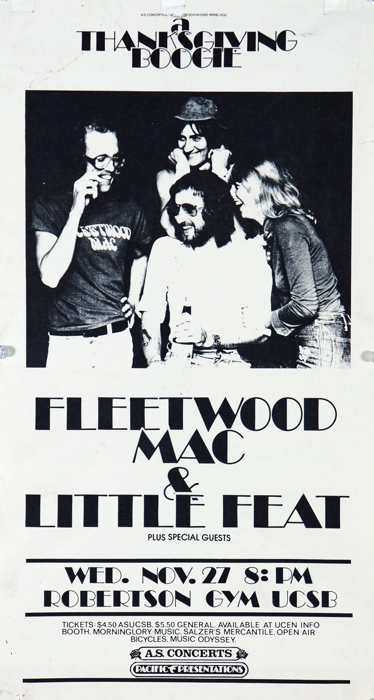 Fleetwood Mac- UCSB Concert - Authentic Vintage Poster
