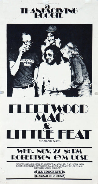 Fleetwood Mac- UCSB Concert Original Vintage Poster - Authentic