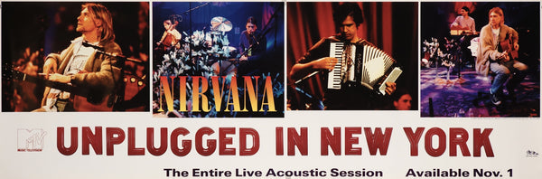 Nirvana Unplugged in New York - Authentic Vintage Poster