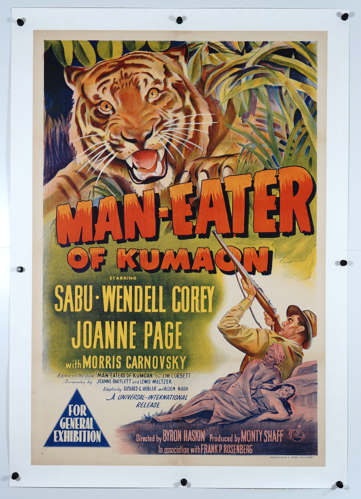 Man Eater of Kumaon - Authentic Vintage Poster