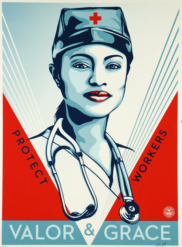 Valor & Grace- Shepard Fairey - Authentic Vintage Poster