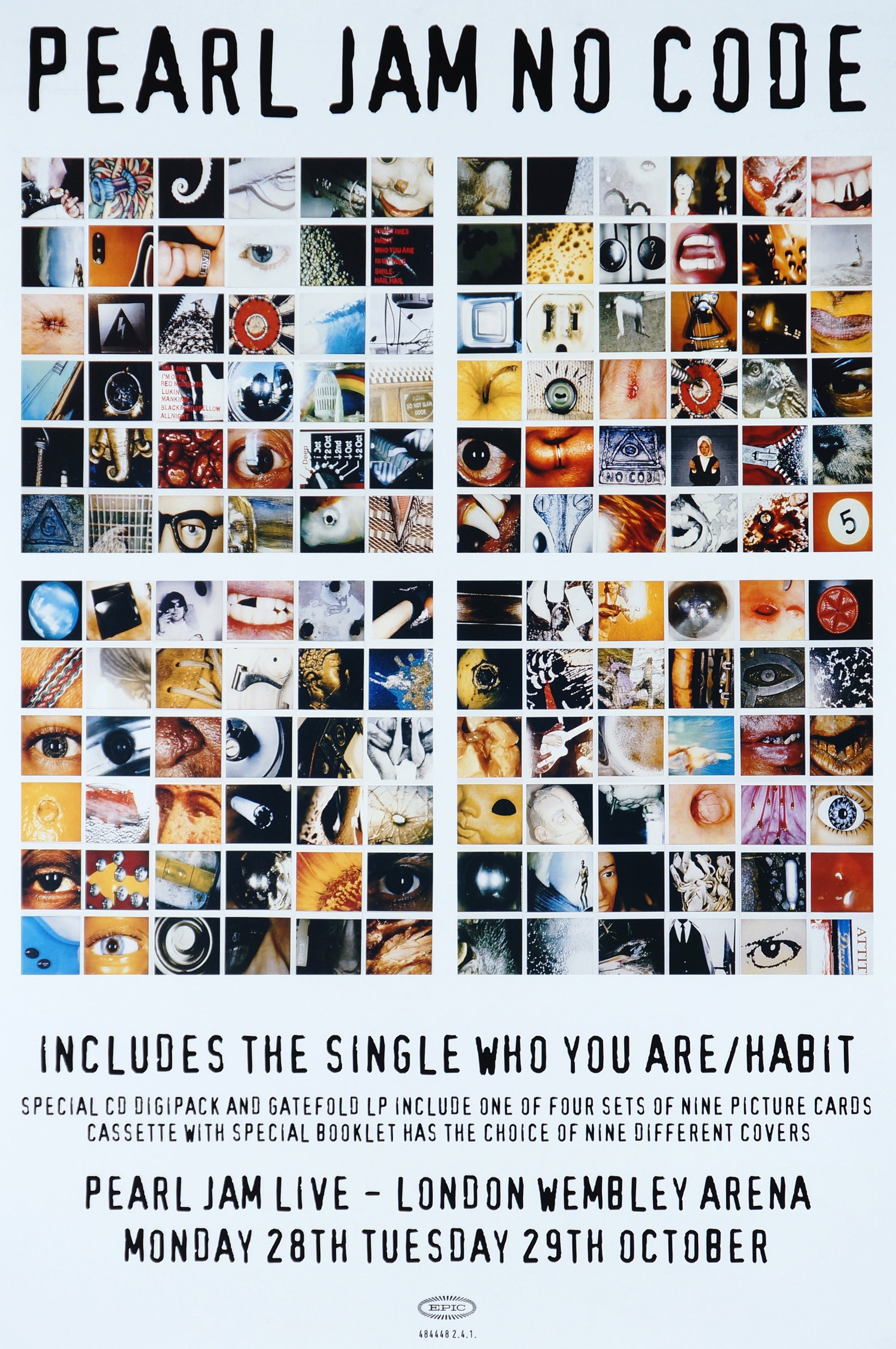 Pearl Jam No Code - Authentic Vintage Poster