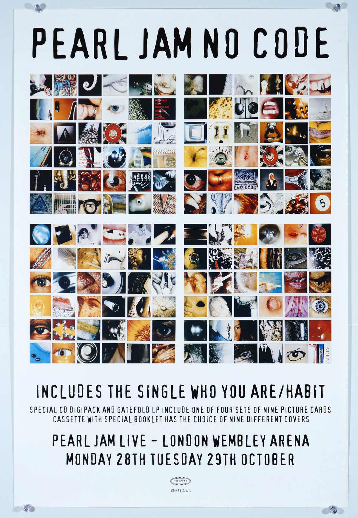 Pearl Jam No Code - Authentic Vintage Poster