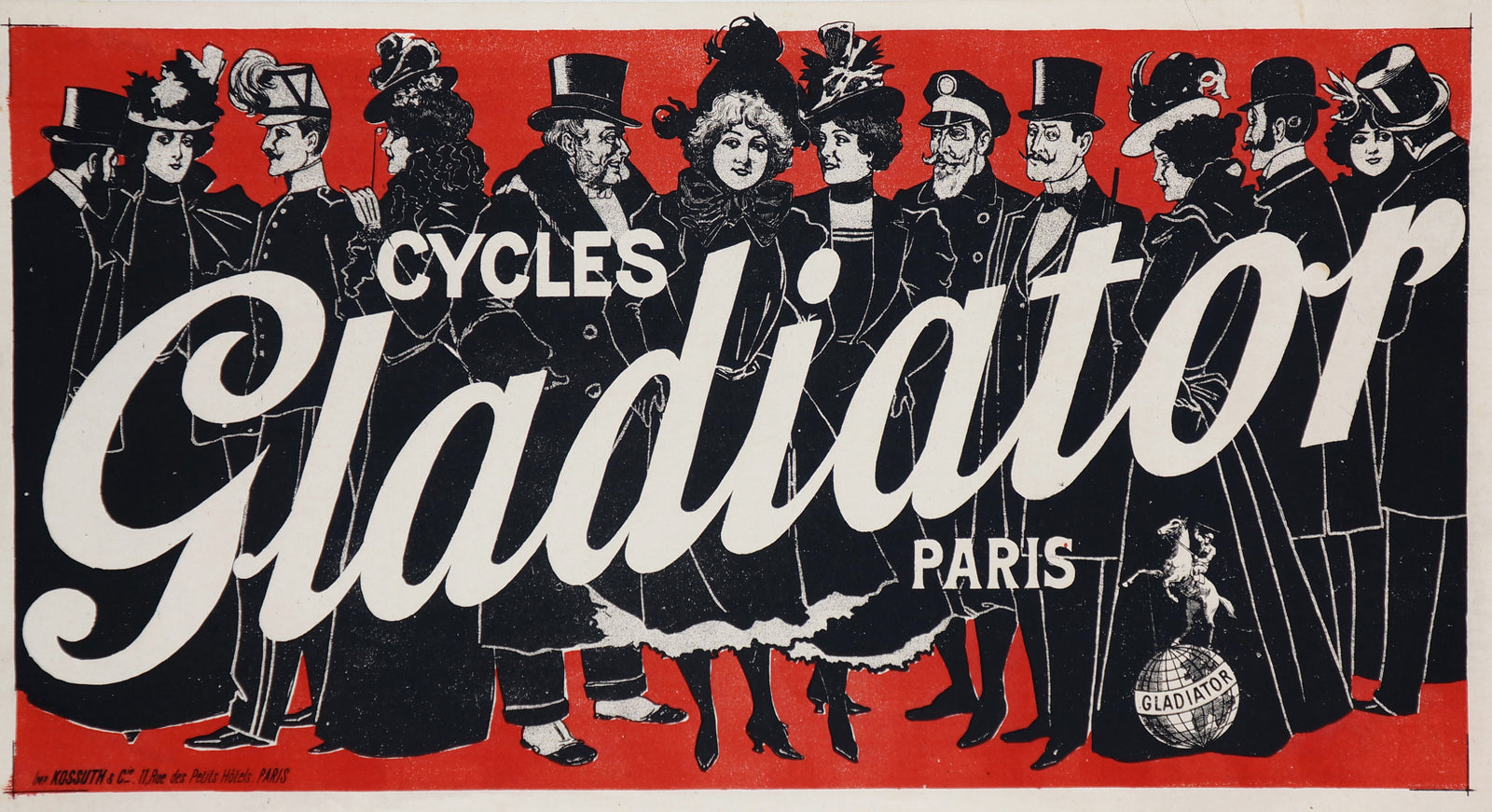 Cycles Gladiator - Authentic Vintage Poster
