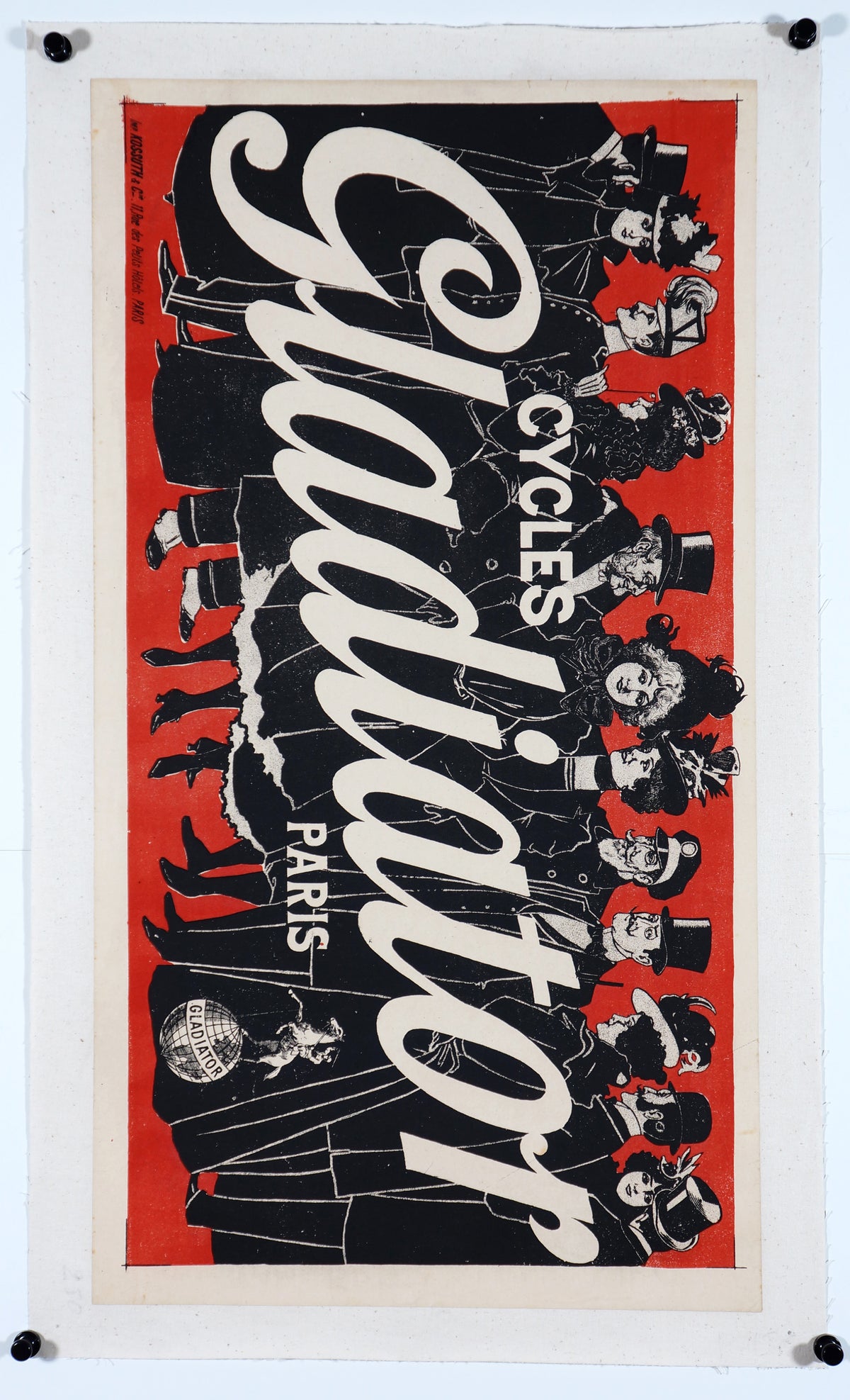 Cycles Gladiator - Authentic Vintage Poster