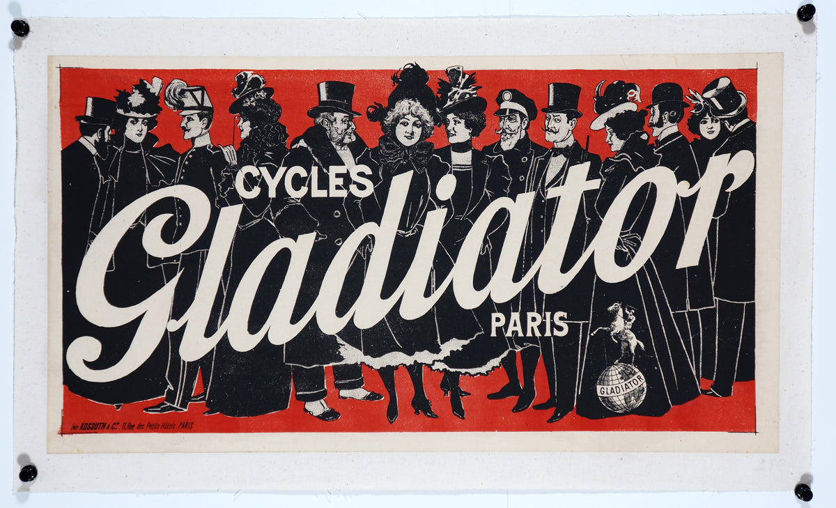 Cycles Gladiator - Authentic Vintage Poster
