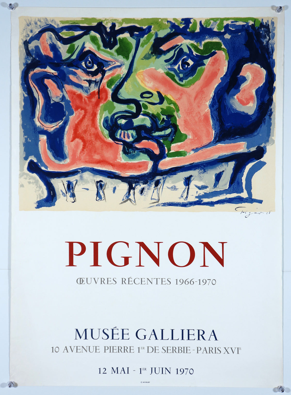Pignon, Musee Galliera - Authentic Vintage Poster