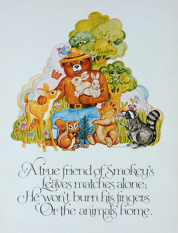 Friend of Smokey's - Authentic Vintage Window Card